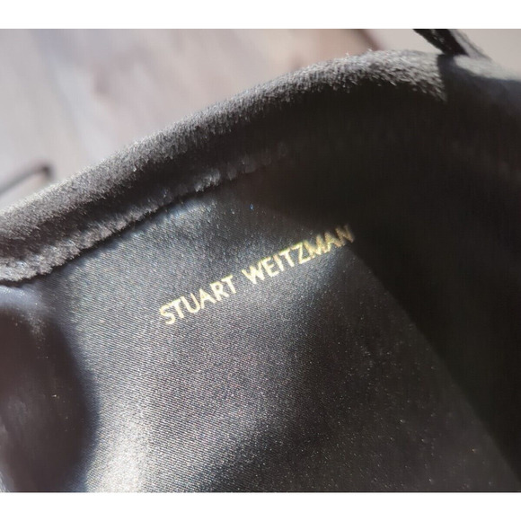 Stuart Weitzman Highland Over the Knee Black Suede Boots Womens 7.5 OTK - Picture 16 of 16